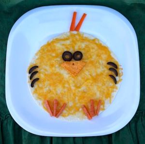 It is even on a tortilla with carrot and olive features. Still, you have to love this little guy.