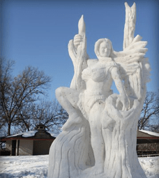Snow-sculpture