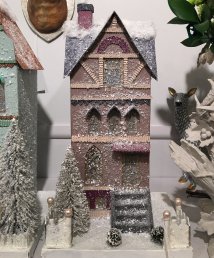plum-townhouse-putz-paper-glitter-christmas-house